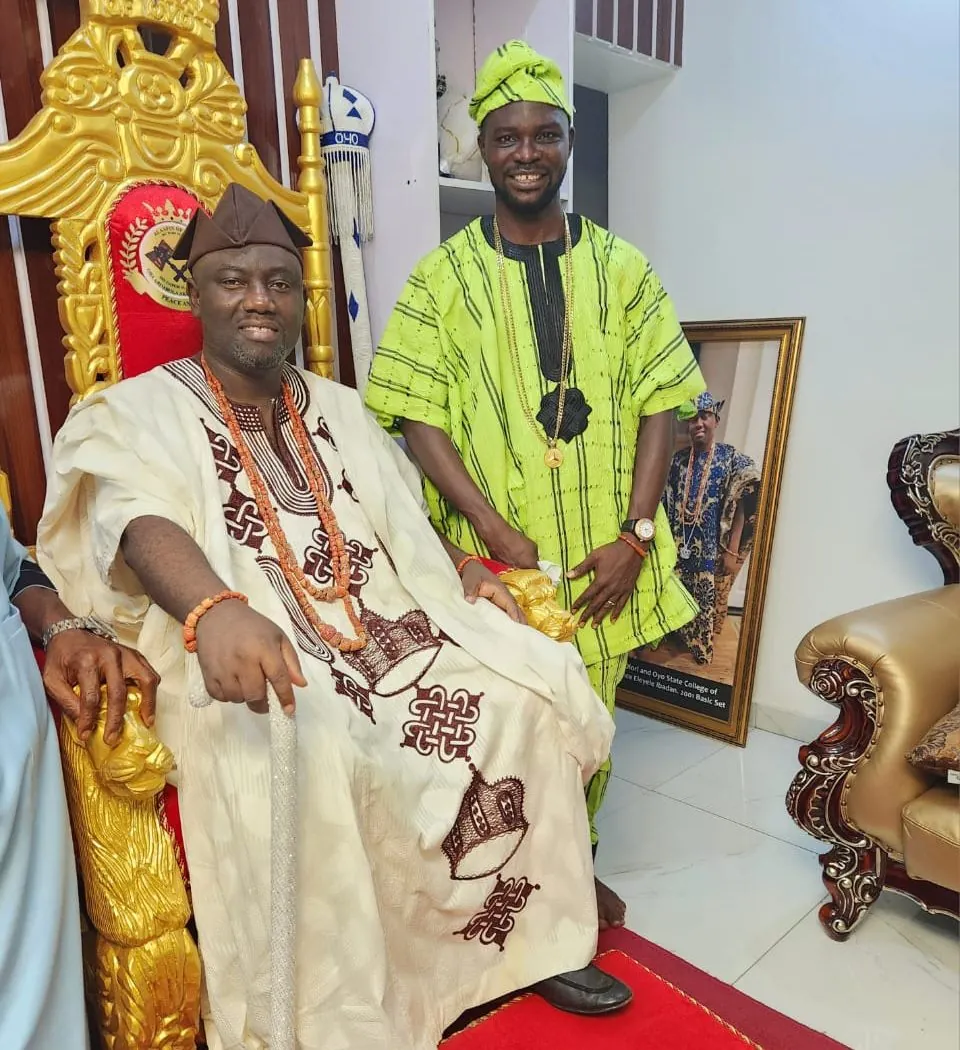 Alaafin Owoade and Prince Oladigbolu