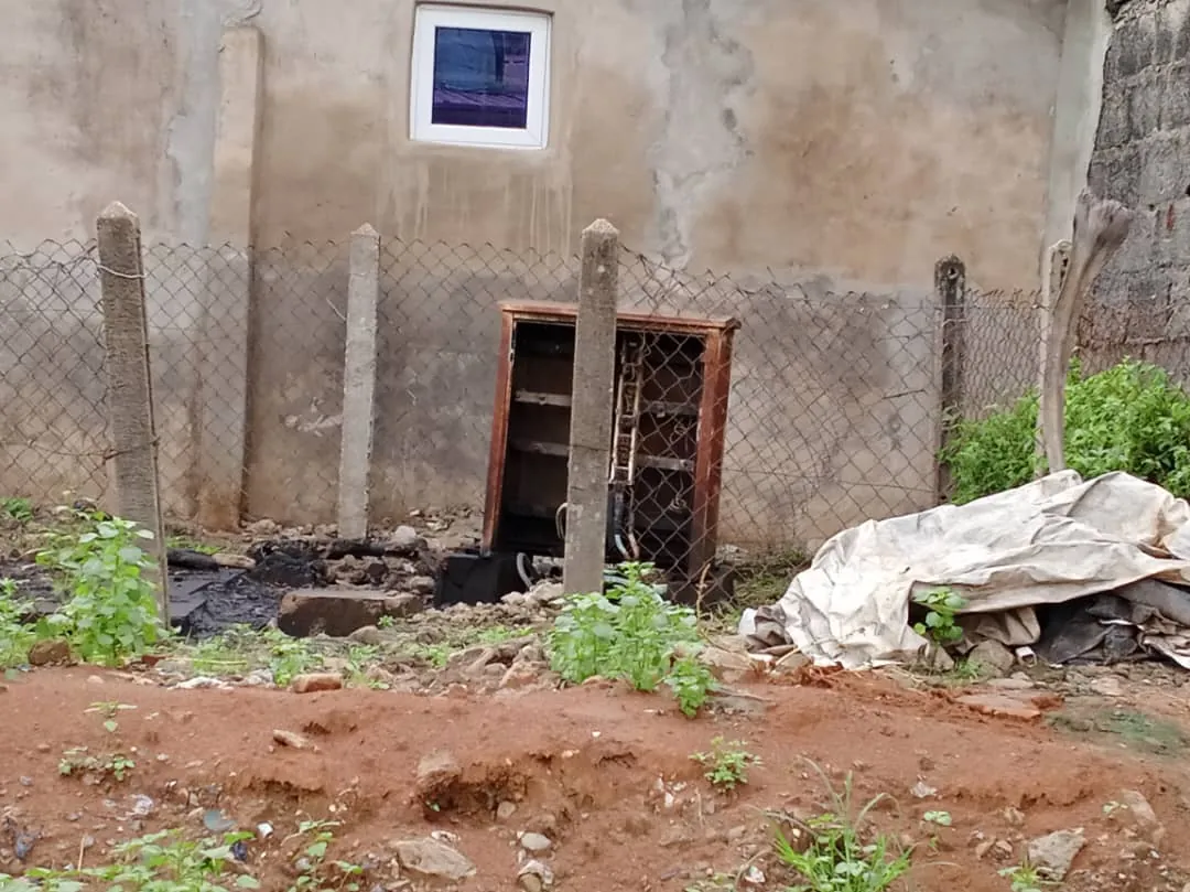 A faulty transformer in a Lagos community,