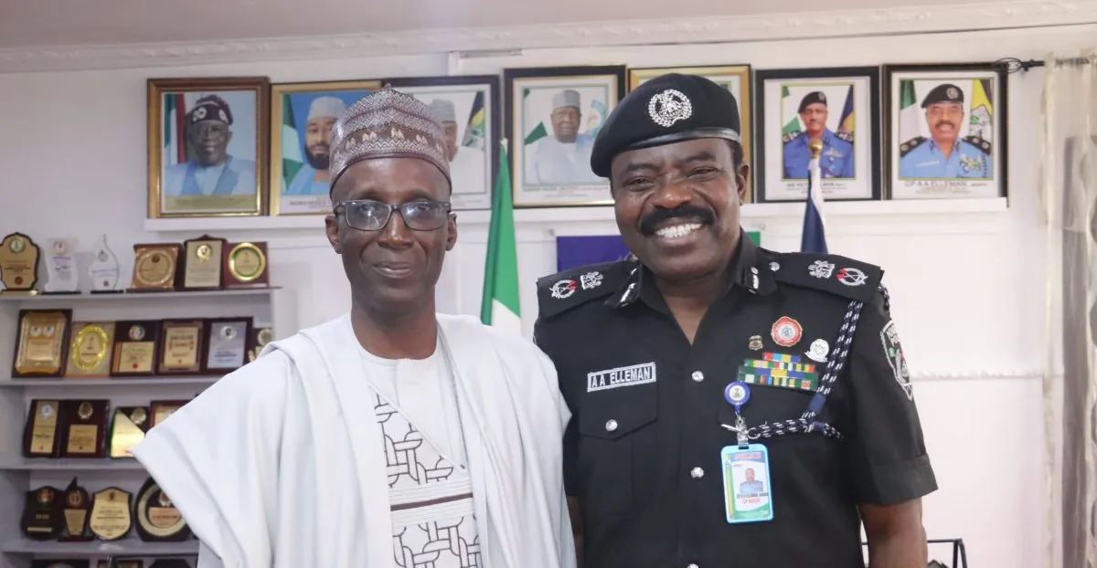 Niger CP, Adamu Abdullahi Elleman with INEC REC, Alhaji Ahmed Yusha'u Garki,